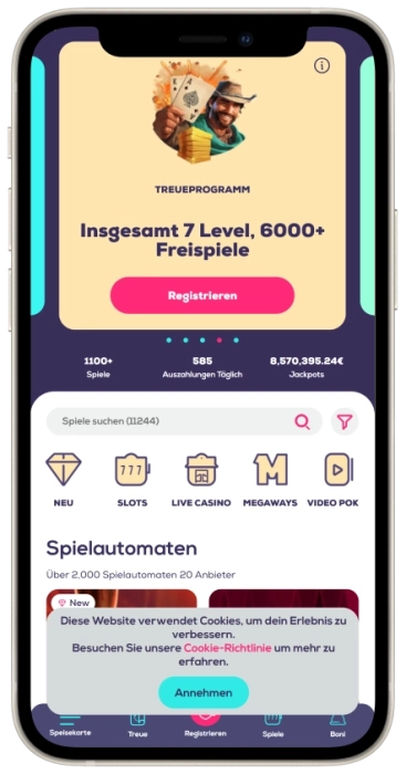 Wild Fortune Mobile App